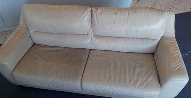 Comparison of A Clean and Dirty Sofa Side by Side — Upholstery & Carpet Cleaning on the Noosa, QLD