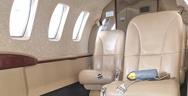 Cleaning Process on Private Plane Seats — Upholstery & Carpet Cleaning on the Coolum, QLD