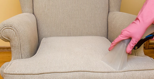 Armchair Chemical Cleaning with Professionally Extraction Method — Upholstery & Carpet Cleaning on the Sunshine Coast, QLD