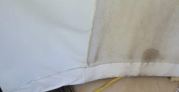 Comparison of Dirty and Clean Curtains — Upholstery & Carpet Cleaning on the Peregian Beach, QLD