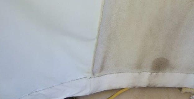Comparison of A Clean and Uncleansed Curtain — Upholstery & Carpet Cleaning on the Sunshine Coast, QLD