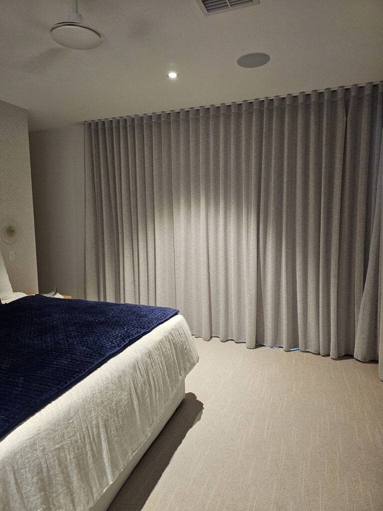 Professional wine, coffee and food stain removal from curtains by Carpetmaster