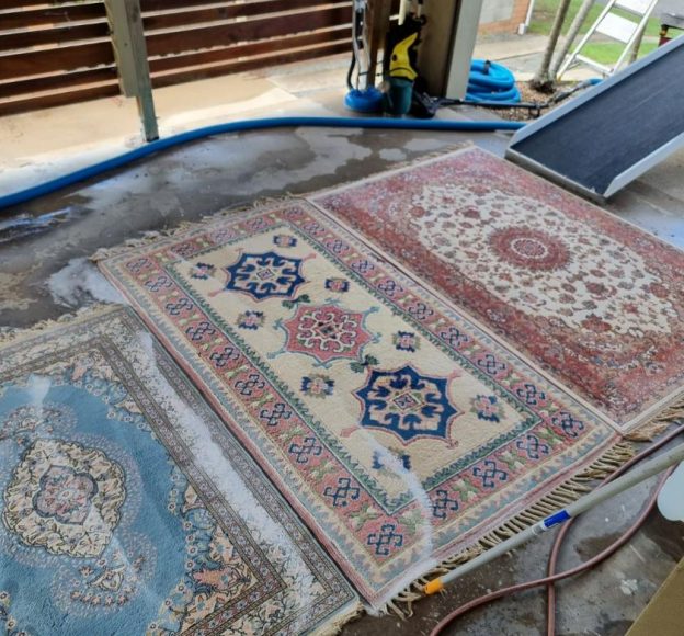 Carpet Washing On Process — Upholstery & Carpet Cleaning on the Sunshine Coast, QLD