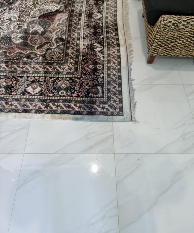 Carpet On Tiled Floor — Upholstery & Carpet Cleaning on the Sunshine Coast, QLD