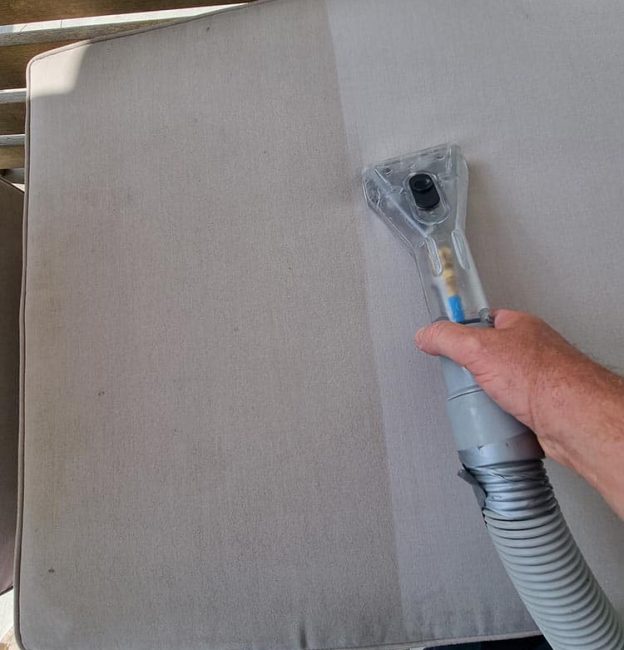 Cushion Before & After — Upholstery & Carpet Cleaning on the Sunshine Coast, QLD