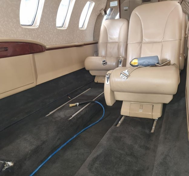 Luxurious Private Jet Interior — Upholstery & Carpet Cleaning on the Sunshine Coast, QLD