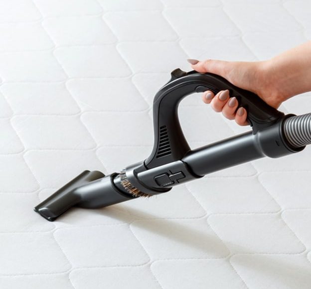 Professional Cleaning Mattress by Vacuum Cleaner from Dust Bacteria Dirty — Upholstery & Carpet Cleaning on the Coolum, QLD