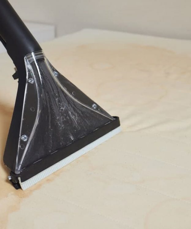 Professional Cleaning Mattress by Vacuum Cleaner — Upholstery & Carpet Cleaning on the Marcoola, QLD